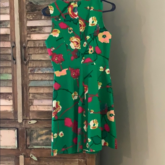 J Crew Green Floral Dress - Picture 5 of 6